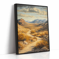 Winding Trail Through Golden Desert