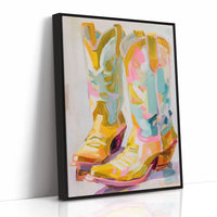 Dancing Boots Catch Sunset Colors
