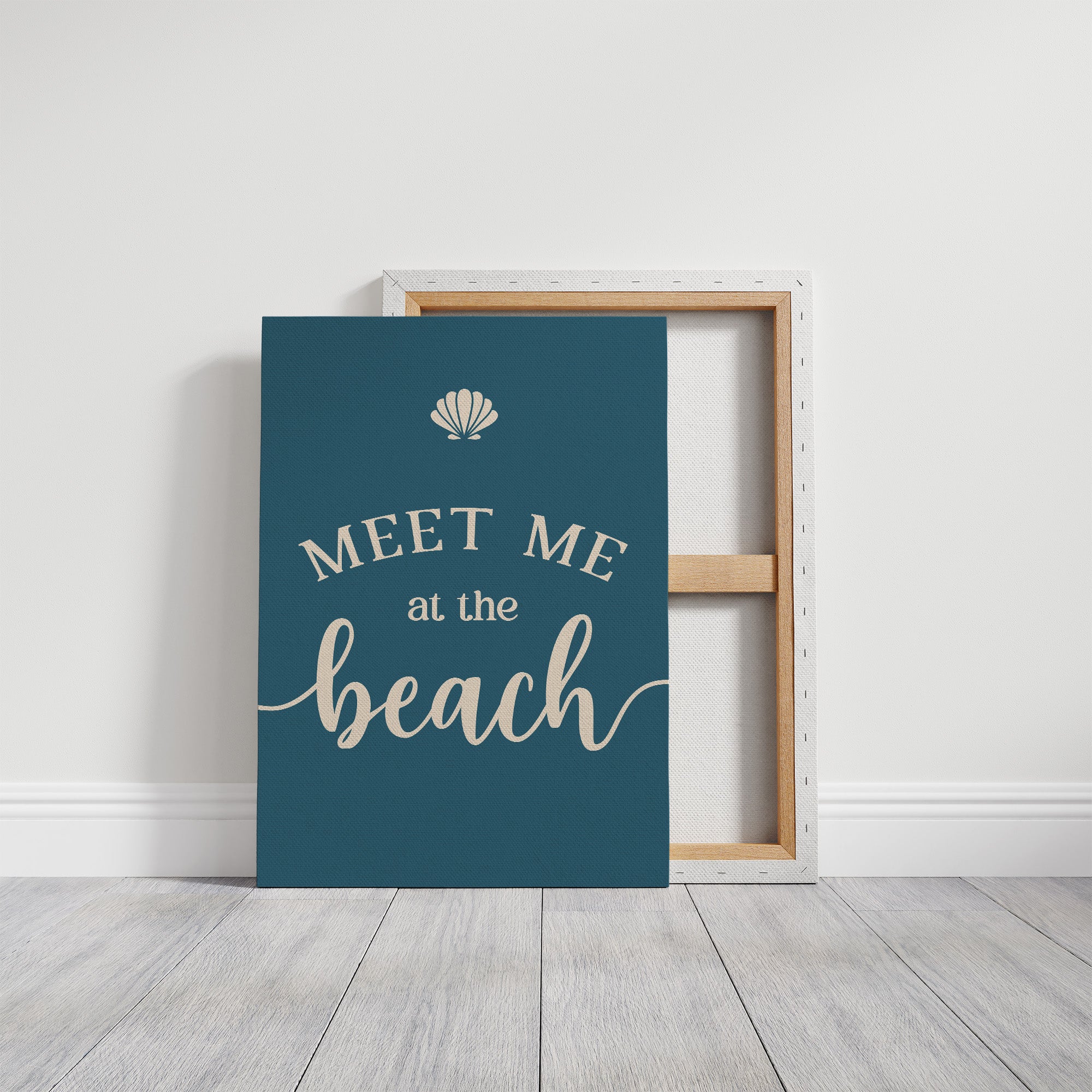Coastal Invitation in Teal Depths