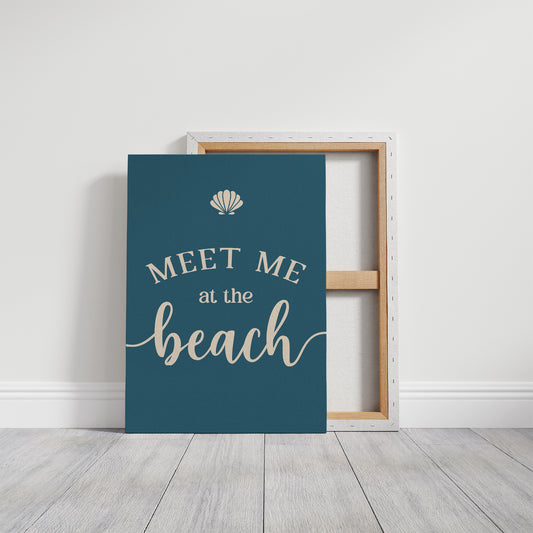 Coastal Invitation in Teal Depths