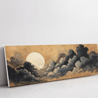Moon Rising Through Storm Clouds
