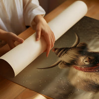 Highland Calm In Falling Snow