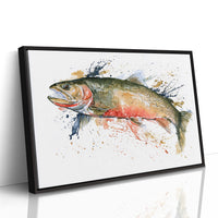 Trout, Watercolor Splash