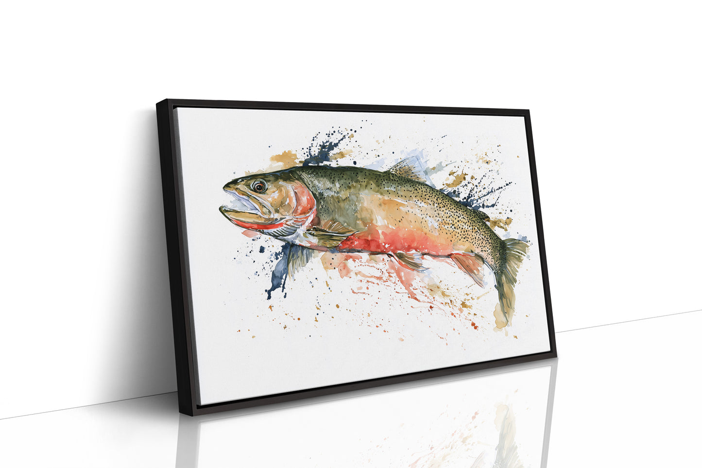 Trout, Watercolor Splash
