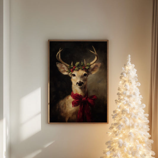 December's Gift Wears Holly Crown