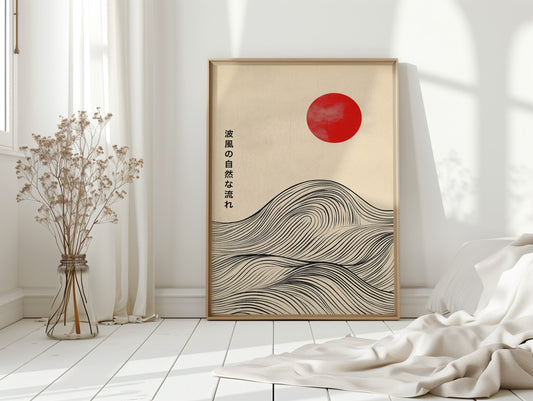 Minimalist Japanese Waves – Timeless Flow of Nature