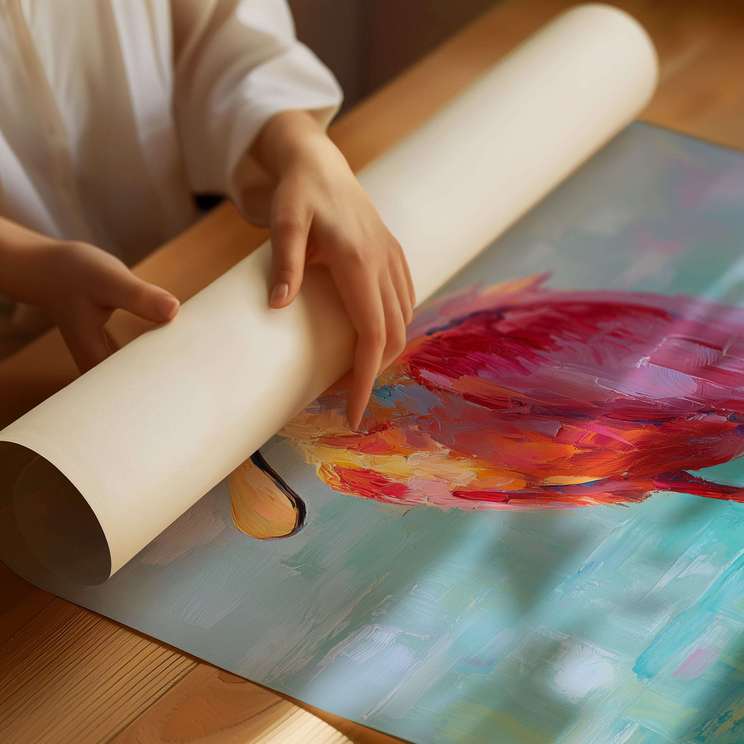 Coral Wader In Turquoise Shallows
