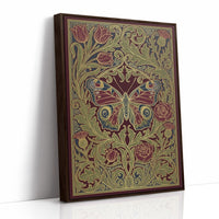 Peacock Butterfly Tapestry: Art Nouveau Pattern Study