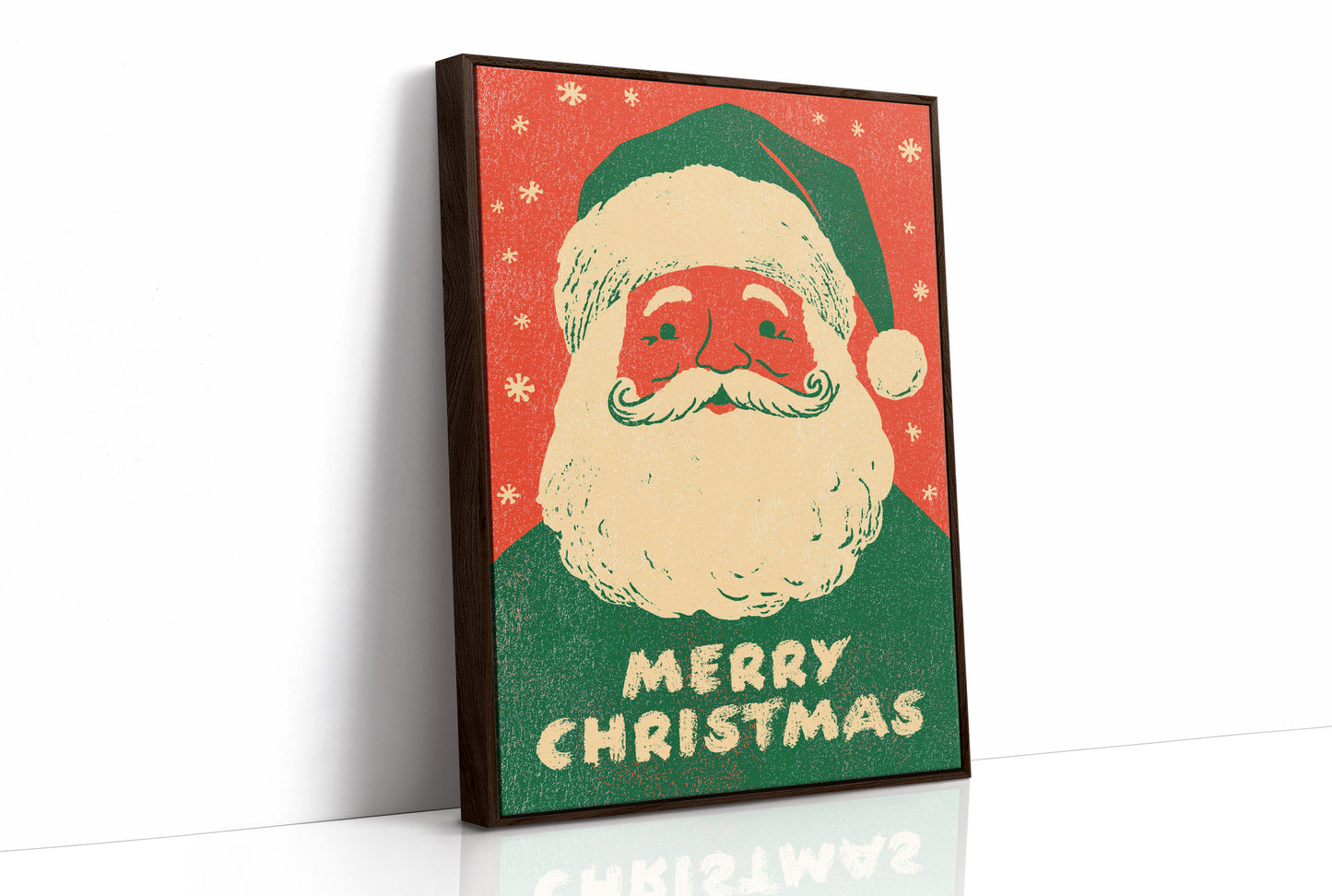 Merry Christmas Vintage Woodcut