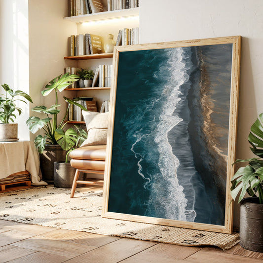 Tides Embrace the Shoreline's Whisper
