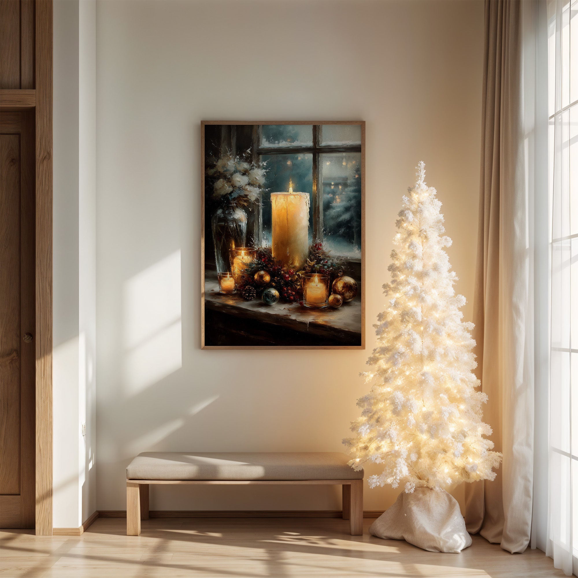 Winter Light Through Frosted Windows