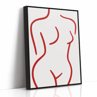Crimson Lines Dance With Grace