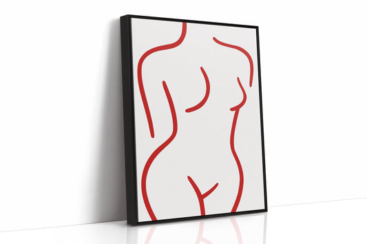 Crimson Lines Dance With Grace