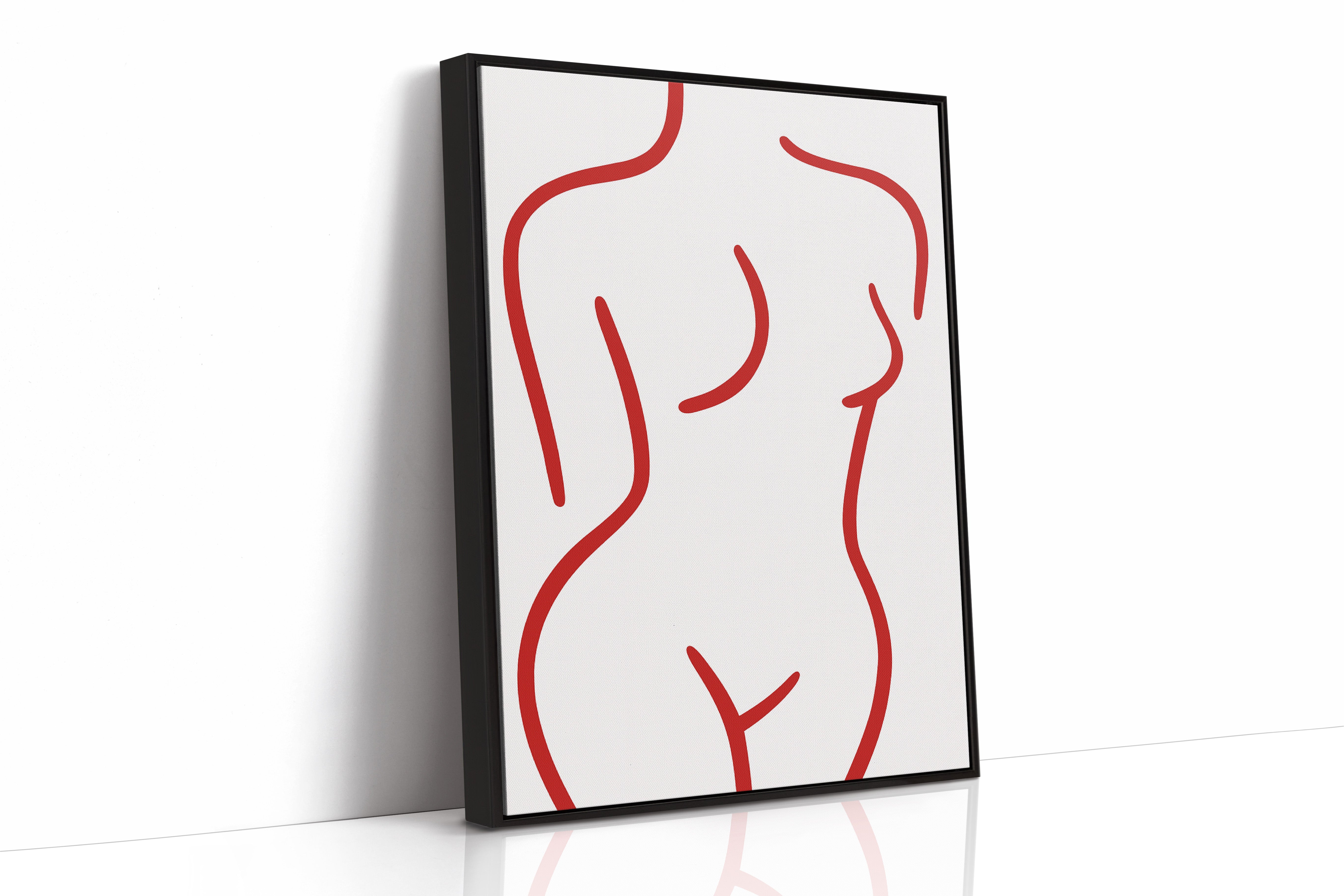 Crimson Lines Dance With Grace