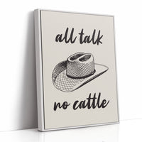 Cowboy Wisdom On Cream Canvas