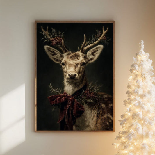 Noble Stag Brings Winter's Grace