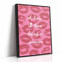 Pink Kisses Paint Sweet Messages