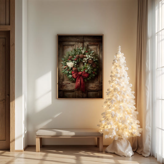 December Stories On Rustic Wood