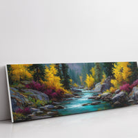Autumn River Through Golden Pines