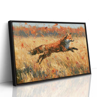 Fox, Leaping Through Gold