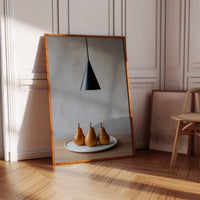 Three Pears Under Modern Light
