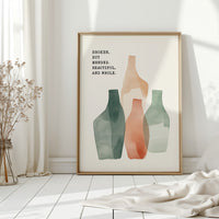 Broken Yet Beautiful Watercolor Vessels