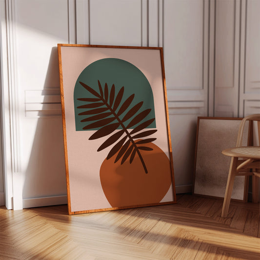 Foliage Dances Against Soft Canvas