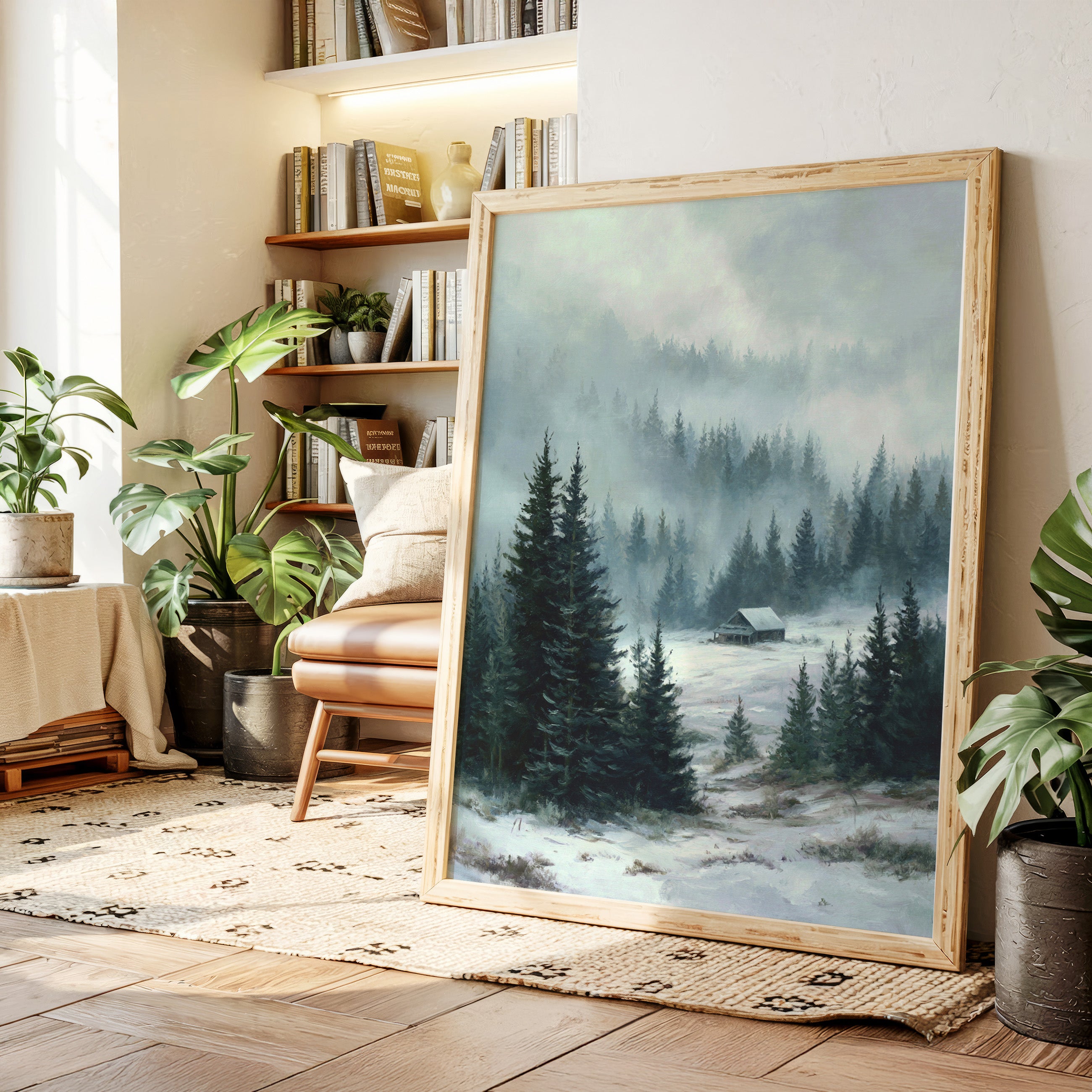 A Cabin Beneath Silent Pines