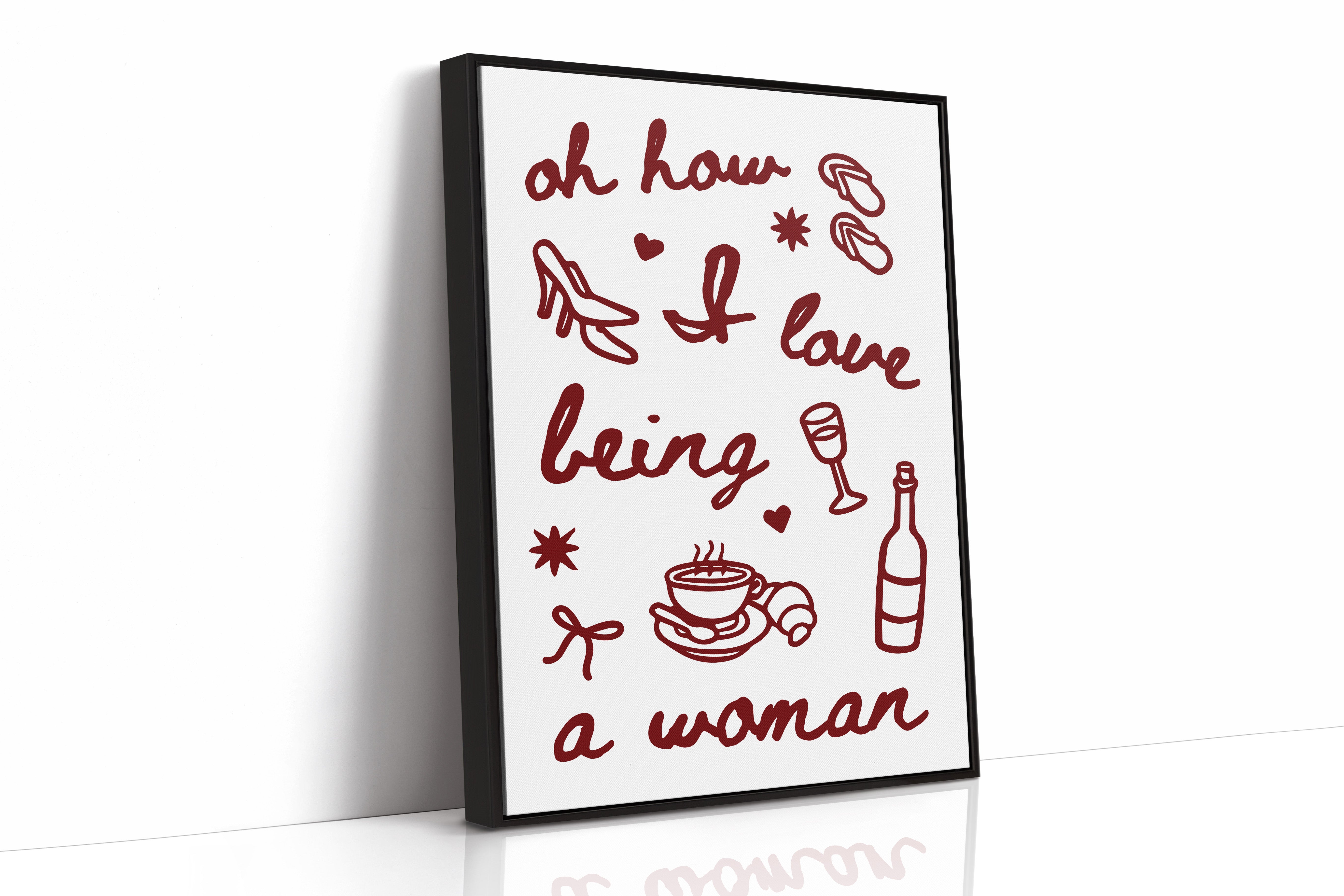 Sweet Moments In Burgundy Lines