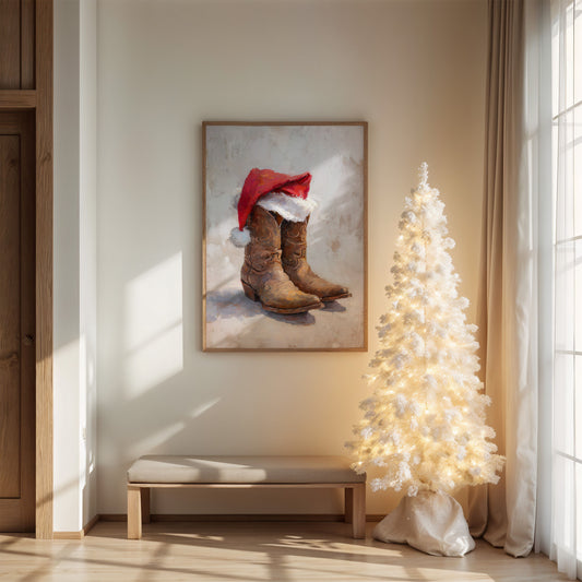 Santa Boots Bring Ranch Christmas Magic