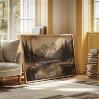 Winter's Mirror Shows Mountain Tales