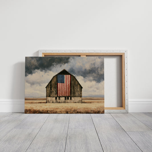 Old Glory in the Wheat Field