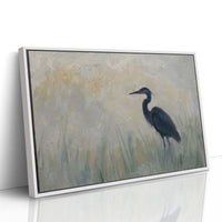 Heron in the Marsh Grass