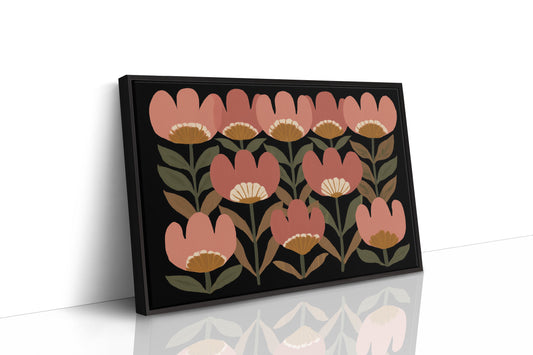 Coral Blooms Dance Against Midnight