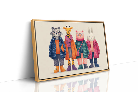 Friends in Their Sunday Coats