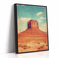 Monument Blaze: Butte Under Western Sky