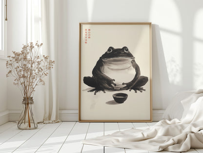 Zen Frog – A Moment of Tea
