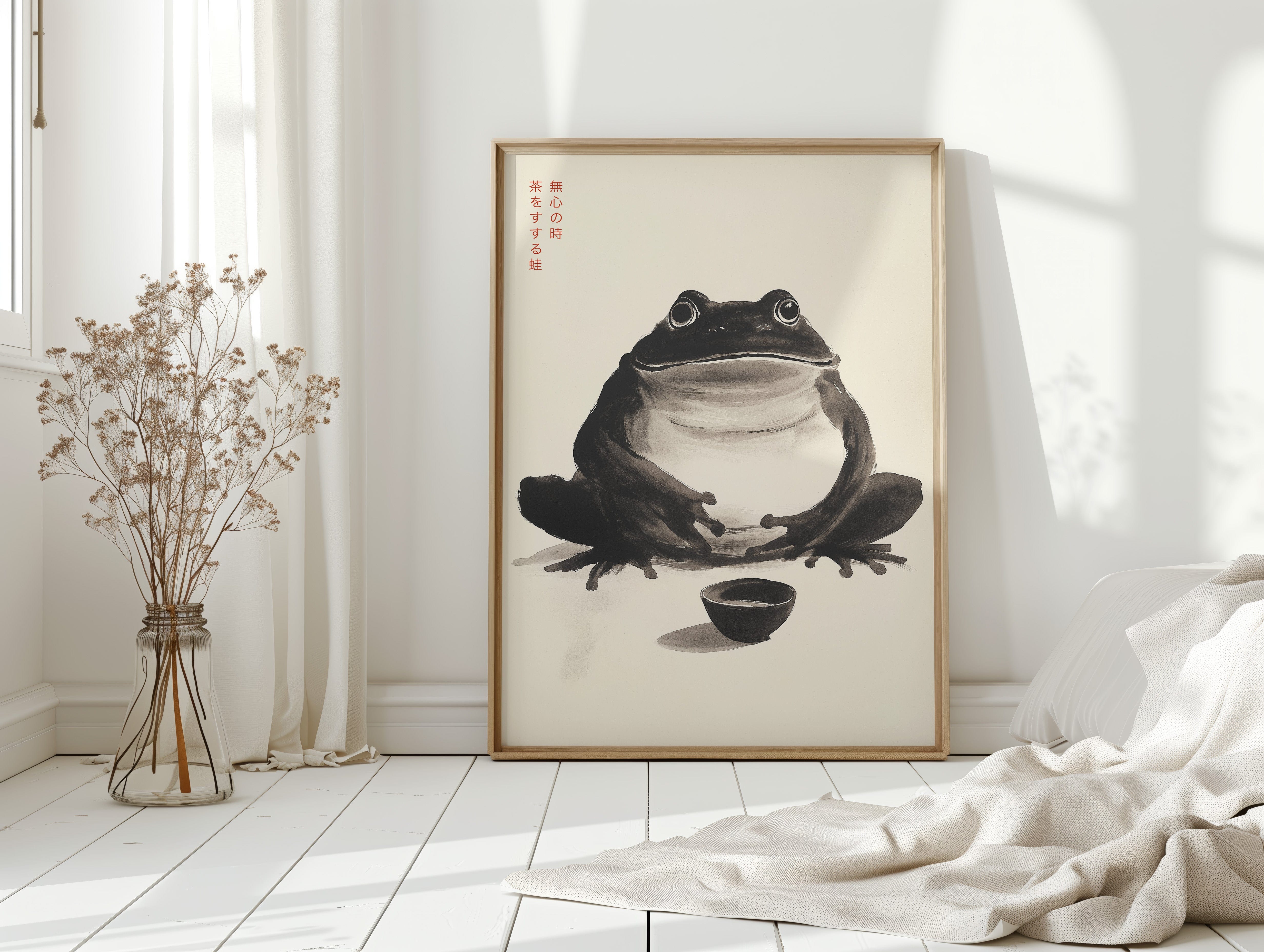 Zen Frog – A Moment of Tea