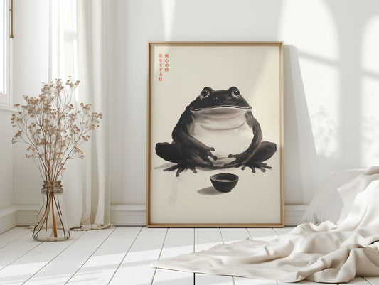 Zen Frog – A Moment of Tea