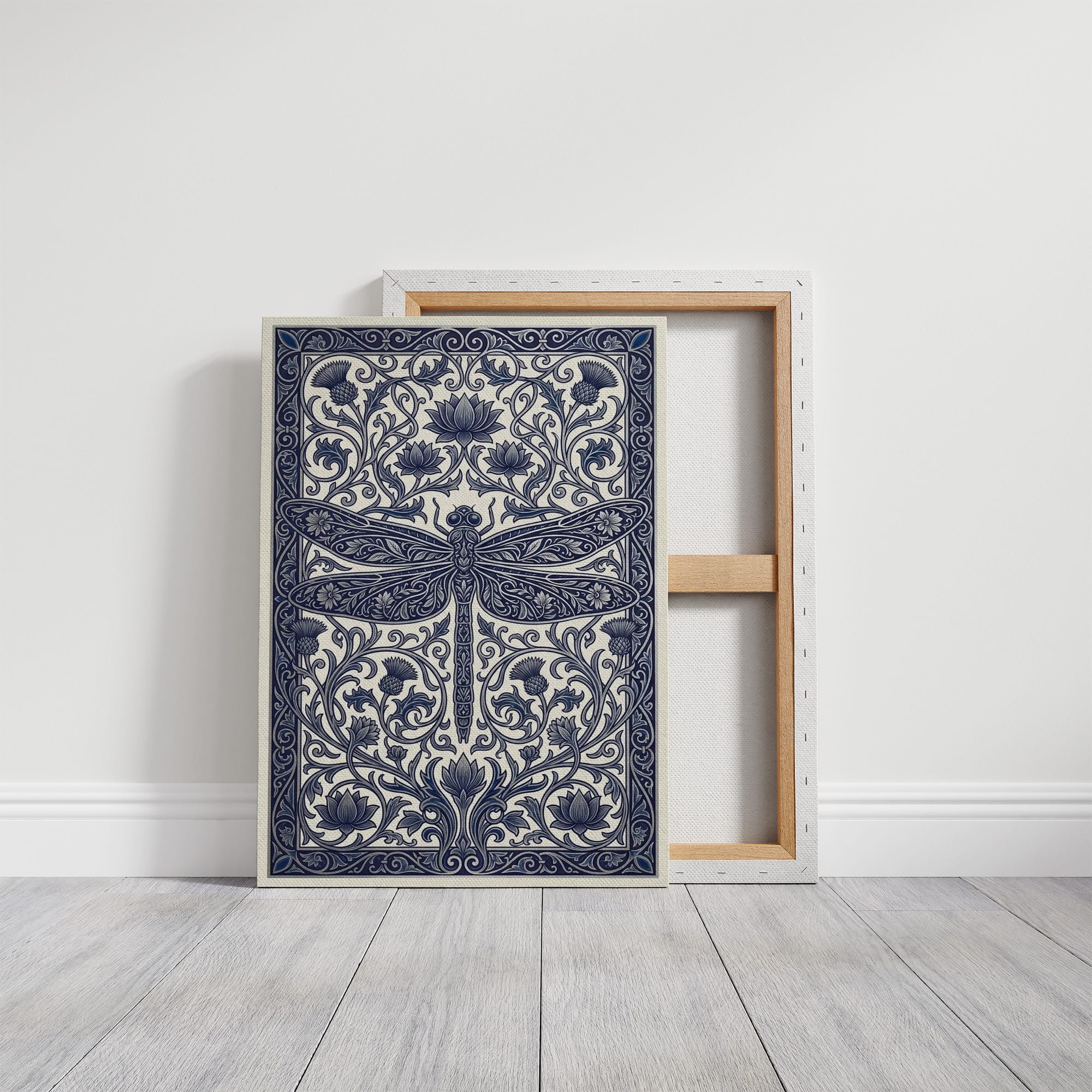 Dragonfly Lattice: Art Nouveau Pattern Study