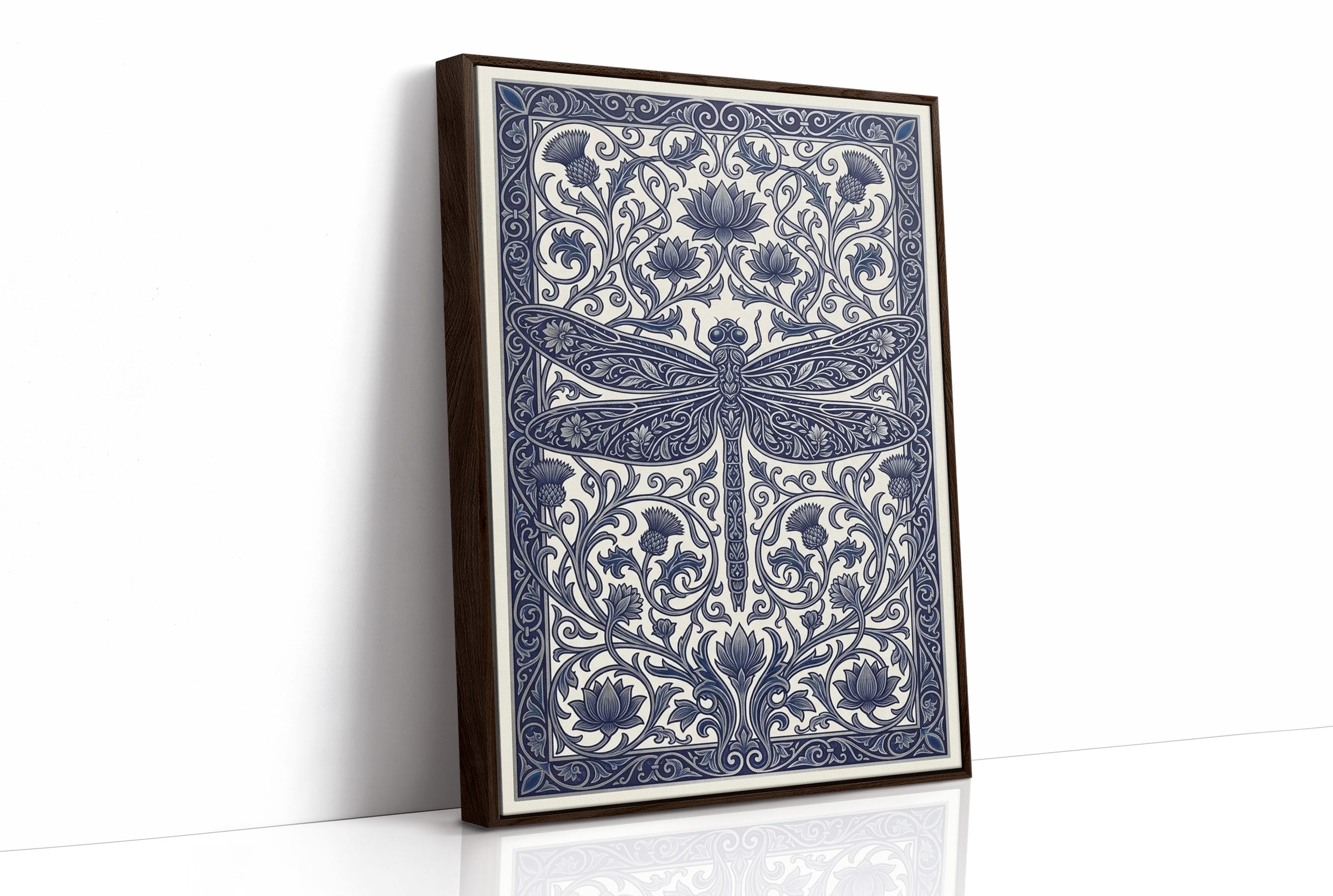 Dragonfly Lattice: Art Nouveau Pattern Study