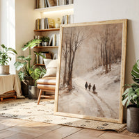 Footsteps Through Winter's Embrace