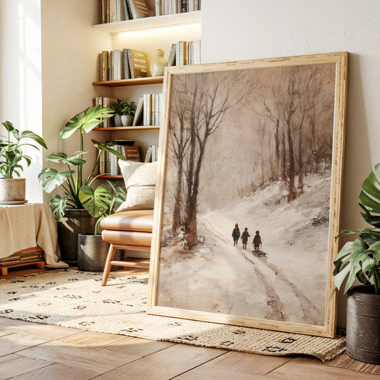 Footsteps Through Winter's Embrace