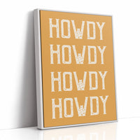 Western Greetings On Golden Amber