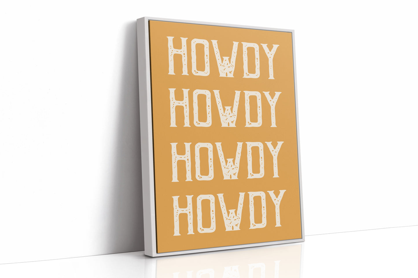 Western Greetings On Golden Amber