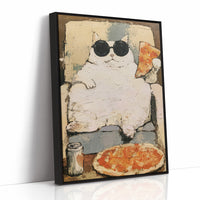 Round Shades, Round Belly, Round Pizza