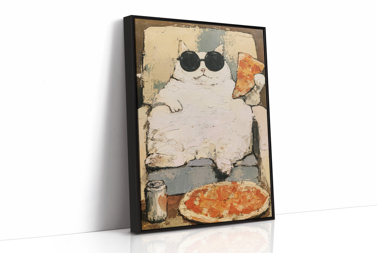 Round Shades, Round Belly, Round Pizza