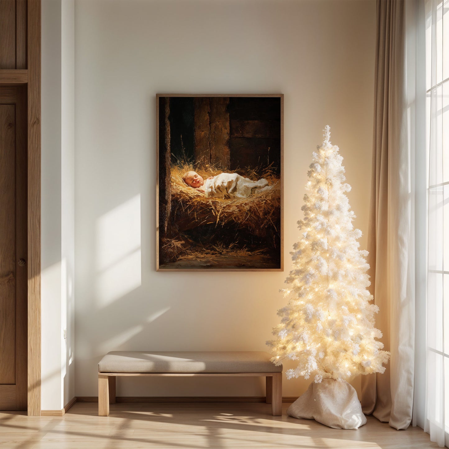 Sacred Light Fills Winter's Morning