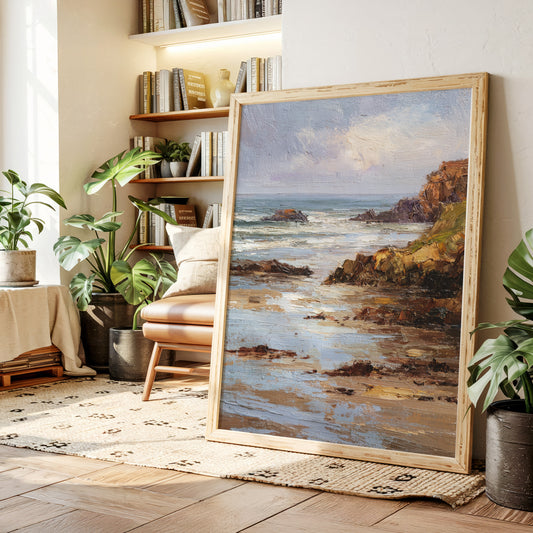Tides Embrace the Weathered Shore