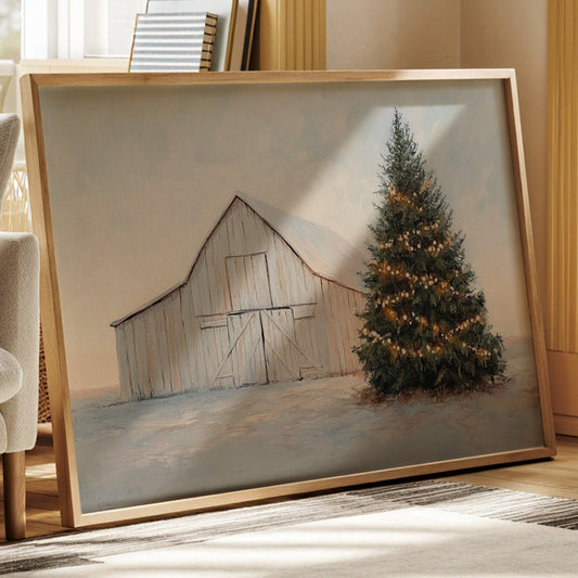 Winter Lights Warm The Barn